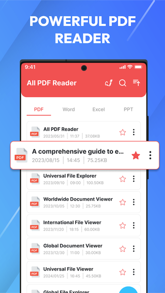 All-in-One PDF Reader - عکس برنامه موبایلی اندروید