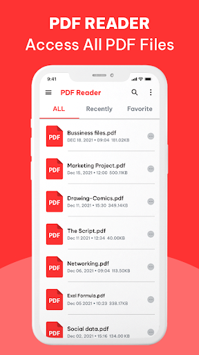 PDF Reader, PDF Viewer App - عکس برنامه موبایلی اندروید