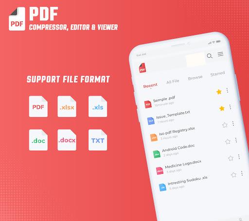 PDF Compressor App Reduce Size - عکس برنامه موبایلی اندروید