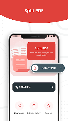 Split PDF, Remove PDF Pages - عکس برنامه موبایلی اندروید