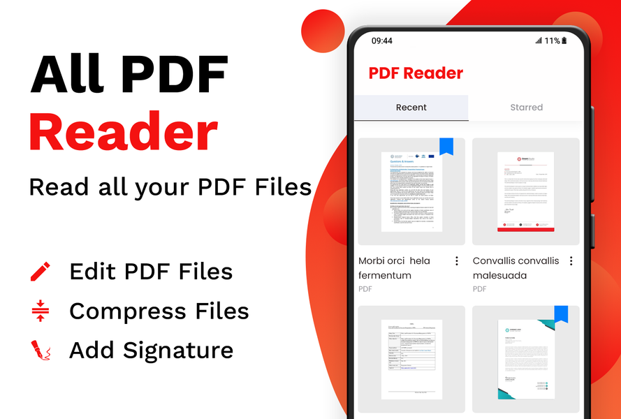 All PDF Reader - Edit PDF - عکس برنامه موبایلی اندروید
