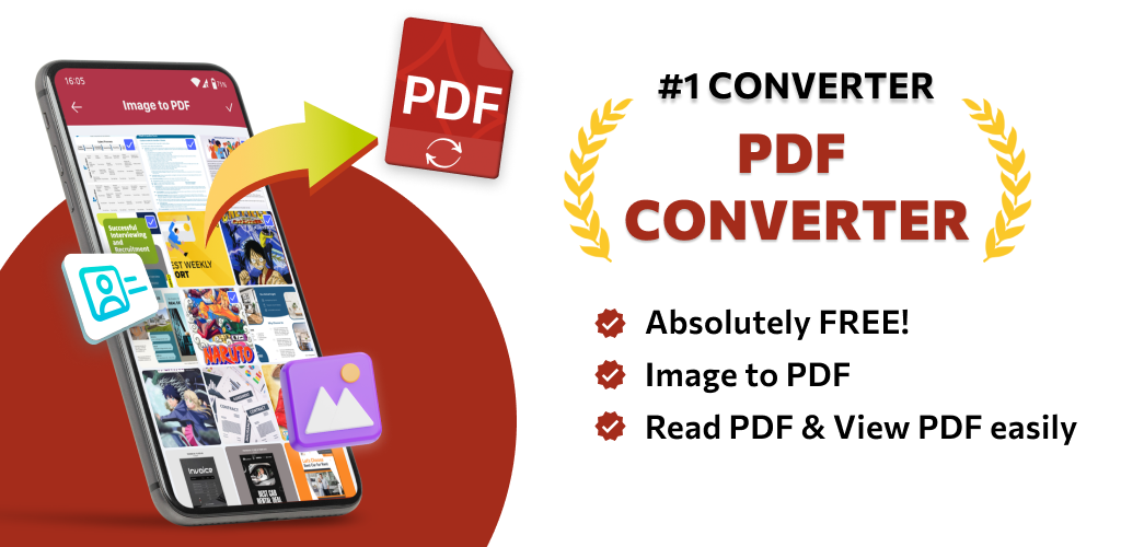 Image to PDF Converter , Maker - عکس برنامه موبایلی اندروید