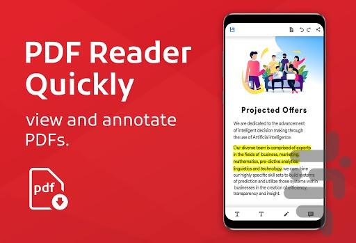 pdf viewer - Image screenshot of android app
