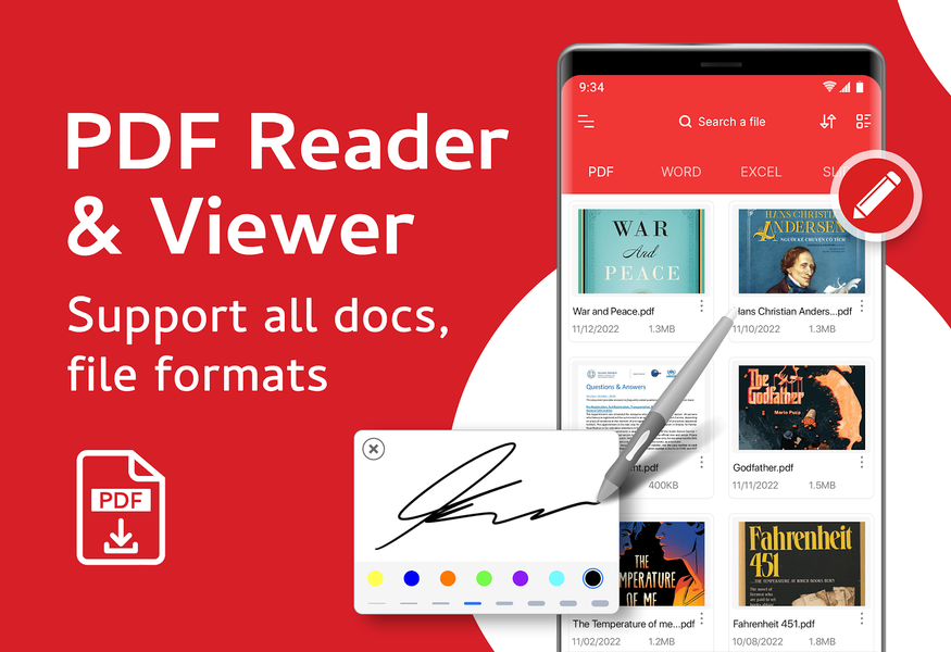 PDF Reader - PDF Viewer - عکس برنامه موبایلی اندروید