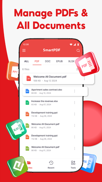 SmartPDF: PDF Reader & Viewer - عکس برنامه موبایلی اندروید