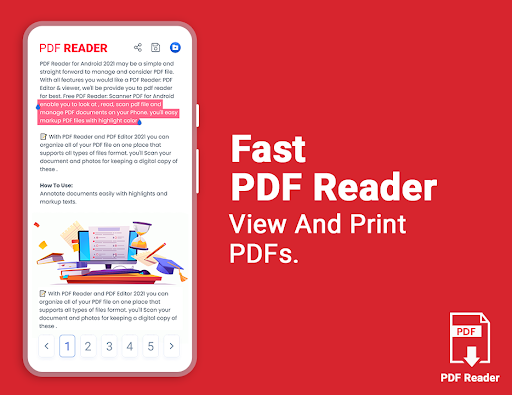 Simple PDF Reader 2022 - عکس برنامه موبایلی اندروید