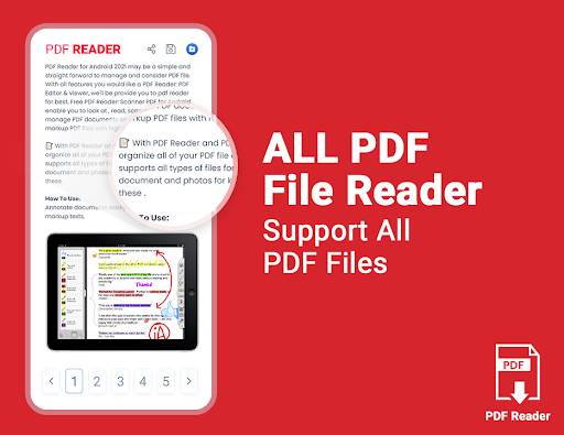 Simple PDF Reader 2022 - عکس برنامه موبایلی اندروید