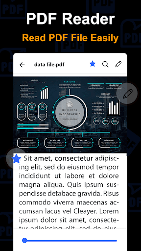 PDF reader - PDF editor and PDF maker - عکس برنامه موبایلی اندروید