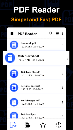 PDF reader - PDF editor and PDF maker - عکس برنامه موبایلی اندروید