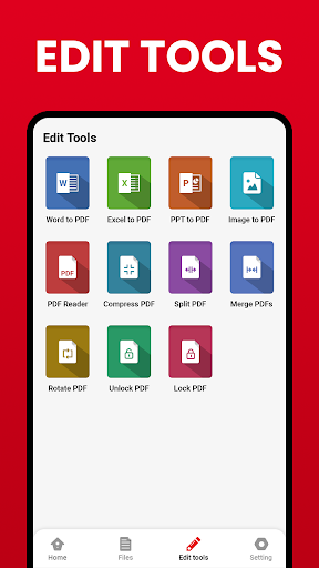 PDF reader - Image to PDF - عکس برنامه موبایلی اندروید