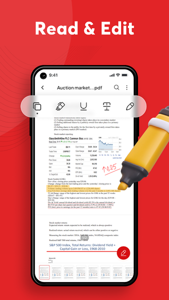 PDF Reader & Document Editor - عکس برنامه موبایلی اندروید