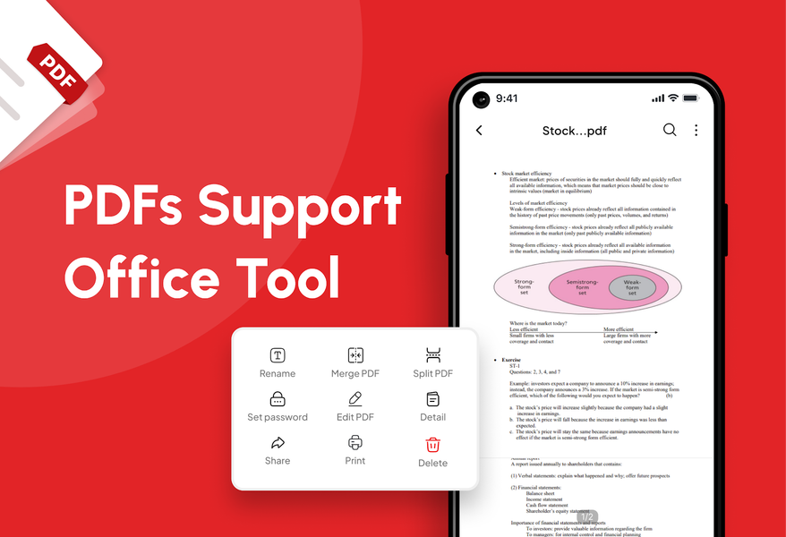 PDF Reader & Document Editor - عکس برنامه موبایلی اندروید