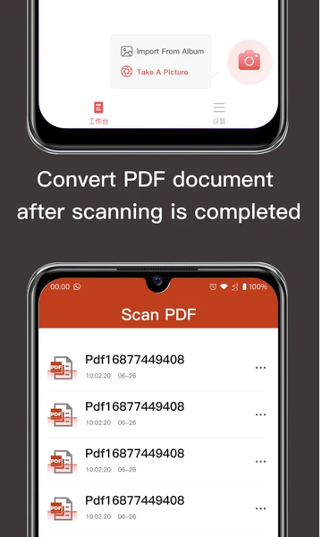 Scanner APP - PDF - Image screenshot of android app