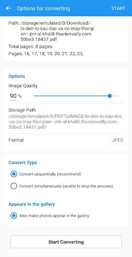 PDF to Image converter - JPG/J - عکس برنامه موبایلی اندروید
