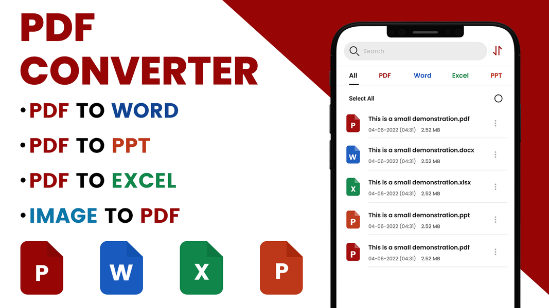 PDF to Word Converter - عکس برنامه موبایلی اندروید