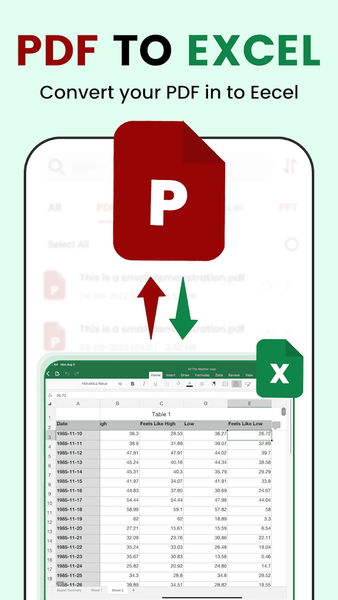 PDF to Word Converter - Image screenshot of android app
