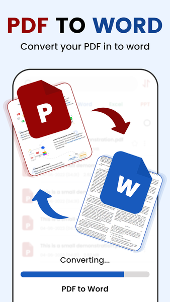PDF to Word Converter - عکس برنامه موبایلی اندروید