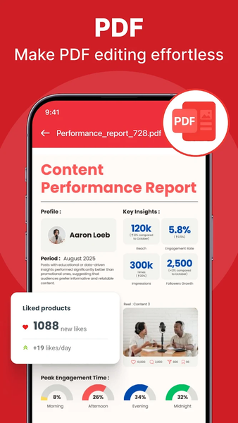 PDF Reader & Document Viewer - عکس برنامه موبایلی اندروید