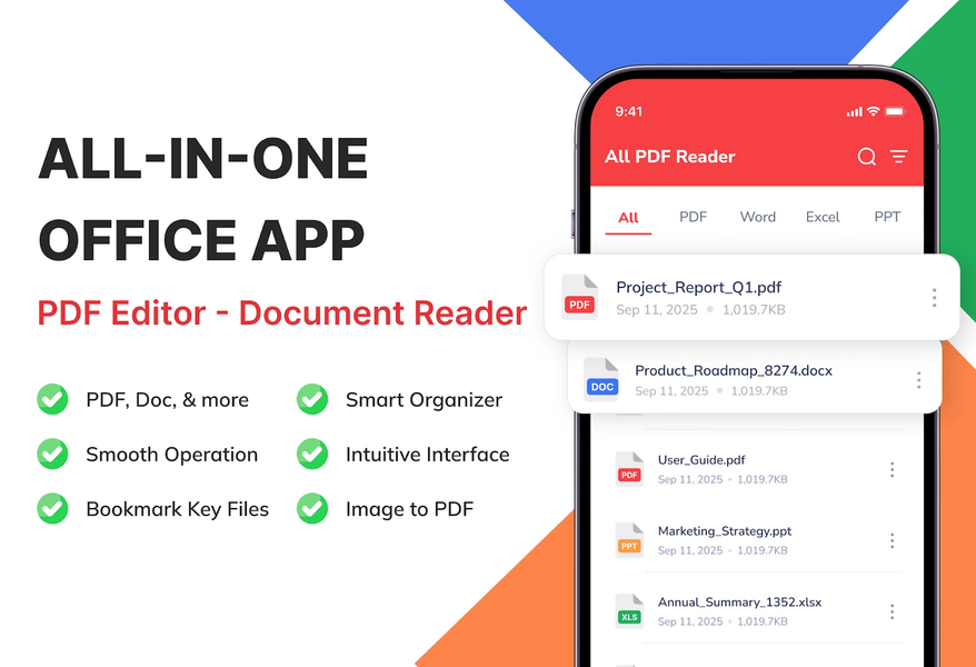 PDF Reader - Document Viewer - عکس برنامه موبایلی اندروید