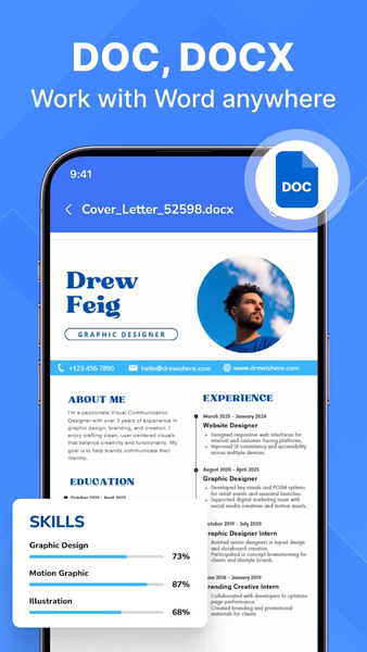 PDF Reader - Document Viewer - عکس برنامه موبایلی اندروید