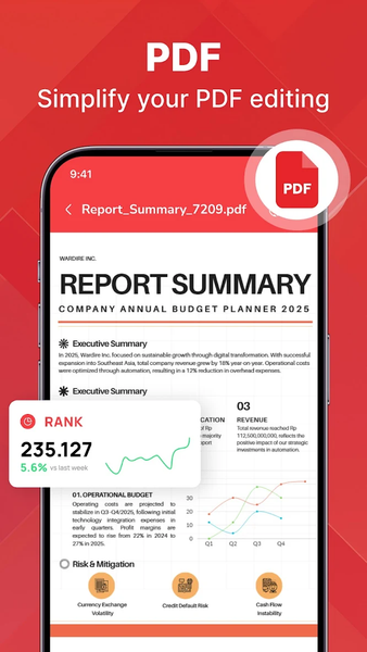 PDF Reader - Document Viewer - عکس برنامه موبایلی اندروید