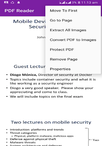 PDF File Reader - Image screenshot of android app