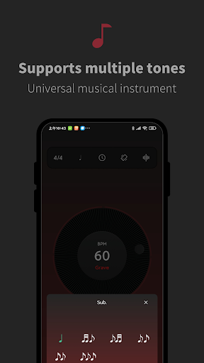 Metronome Beats Pro-Tap Tempo - Image screenshot of android app