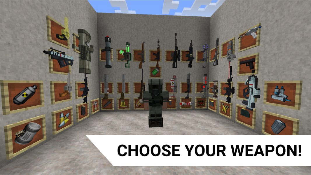 XM Guns mods for Minecraft - Image screenshot of android app