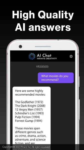 AI Chat powered by ChatGPT - Image screenshot of android app
