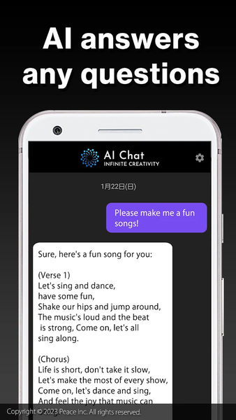 AI Chat powered by ChatGPT - Image screenshot of android app