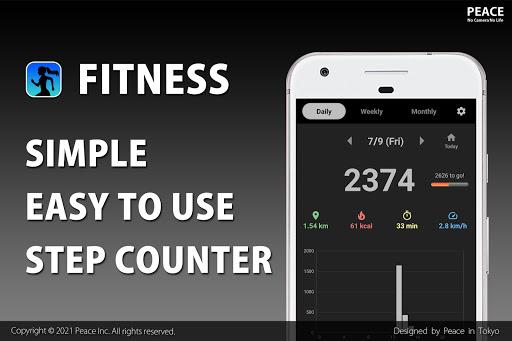 Fitness Step Counter - عکس برنامه موبایلی اندروید