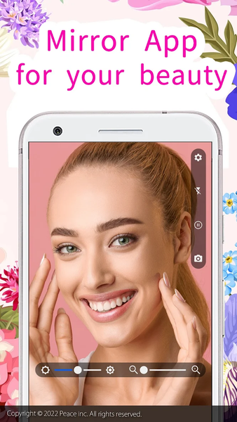 Mirror App - Check your makeup - عکس برنامه موبایلی اندروید