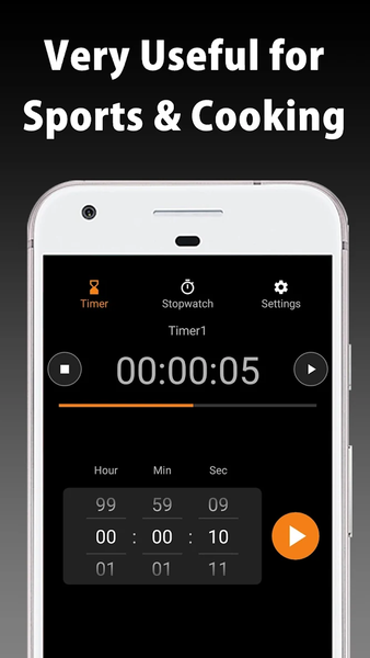 Timer & Stopwatch - عکس برنامه موبایلی اندروید