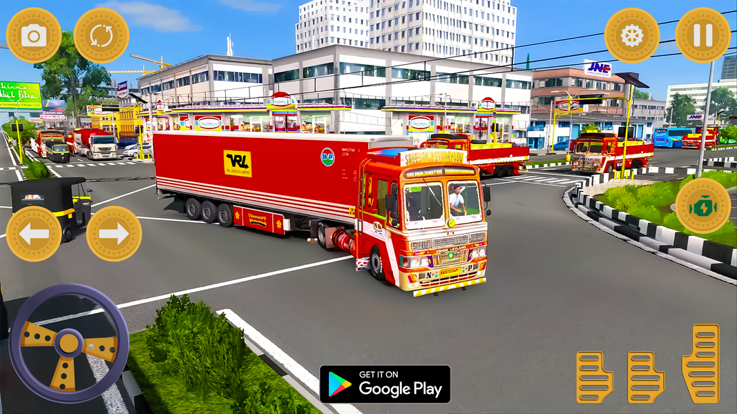 Indian Truck Cargo Simulator - Gameplay image of android game