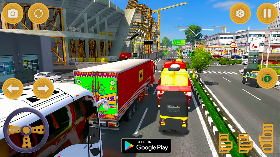 Indian Truck Cargo Simulator - Gameplay image of android game