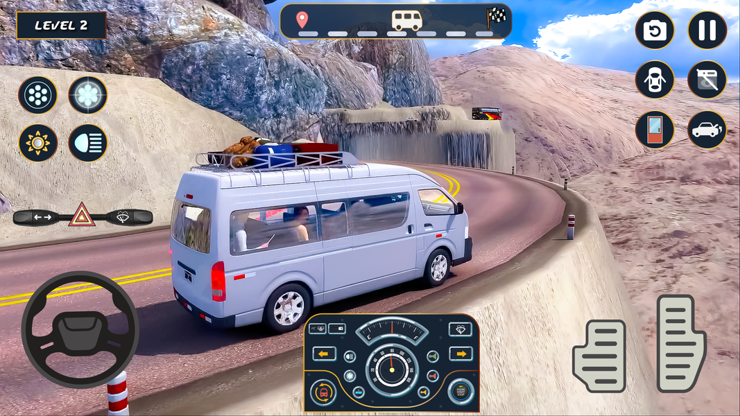 Van Simulator Dubai Van Games - Gameplay image of android game