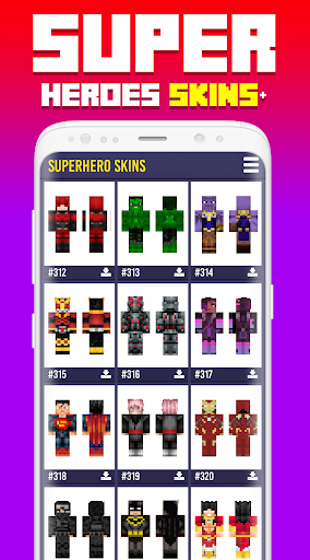 Superhero Skins - عکس برنامه موبایلی اندروید