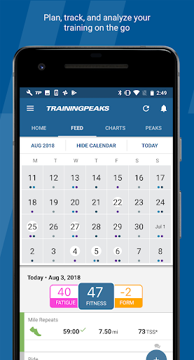TrainingPeaks - عکس برنامه موبایلی اندروید
