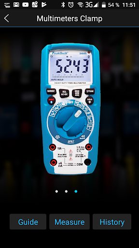 PeakTech Meter App (Bt 4.0) - Image screenshot of android app