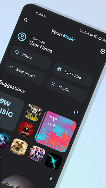 Pearl Music Player - Image screenshot of android app