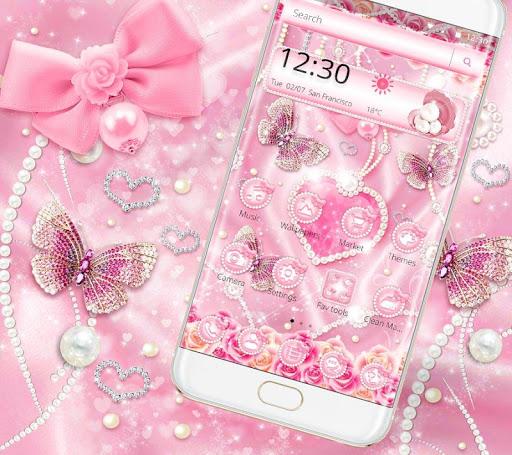 Pearl pink silky theme - عکس برنامه موبایلی اندروید