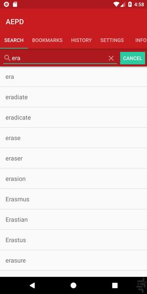 Advanced English Persian Dictionary - Image screenshot of android app