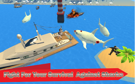 Shark Hunting ۳d : Shark Games - عکس بازی موبایلی اندروید
