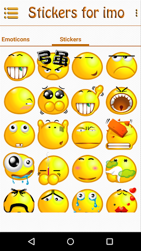 Stickers for imo - Image screenshot of android app