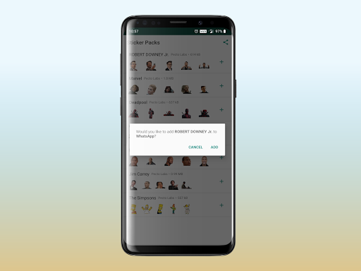 Stickerz - Image screenshot of android app