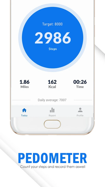 Pedometer-Steps Calories Count - Image screenshot of android app
