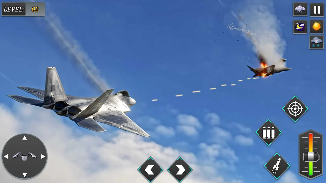 Fighter Jet Air Strike Game - Gameplay image of android game