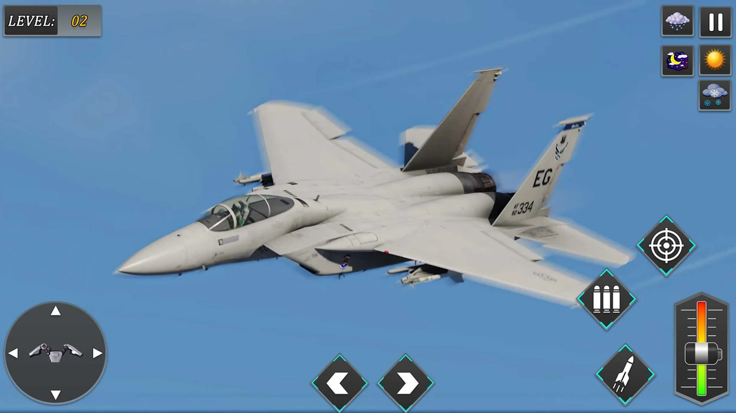 Fighter Jet Air Strike Game - Gameplay image of android game