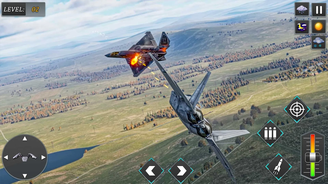 Fighter Jet Air Strike Game - Gameplay image of android game