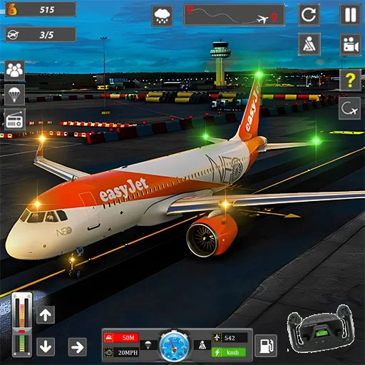 Flight Pilot- Airplane Games - Gameplay image of android game